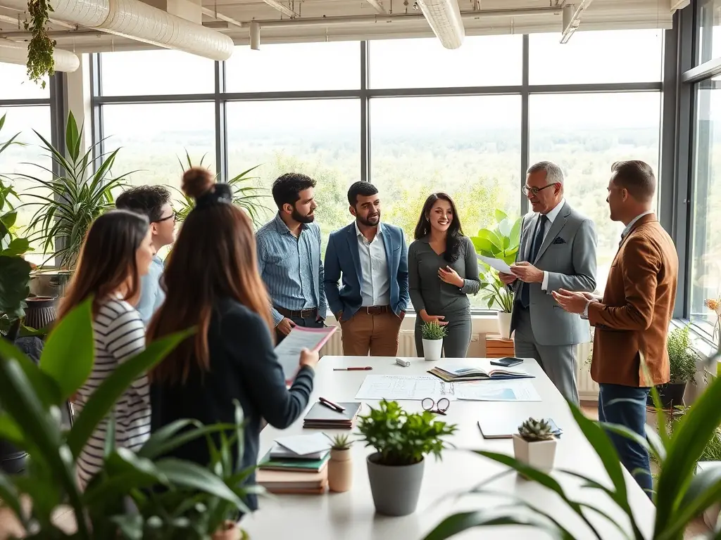 A consultant advising a company on environmental sustainability practices, with a focus on reducing waste and energy consumption.